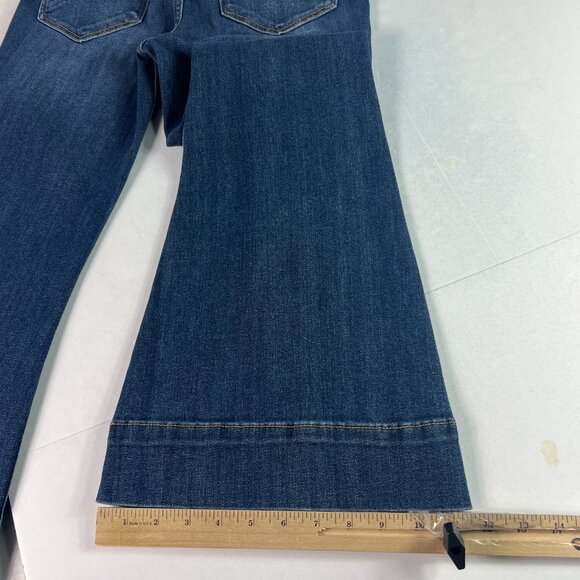 Driftwood Jeans Women's 29x29* Farrah Mid Rise Flare Blue Faded Denim Tag 26 - Picture 11 of 16